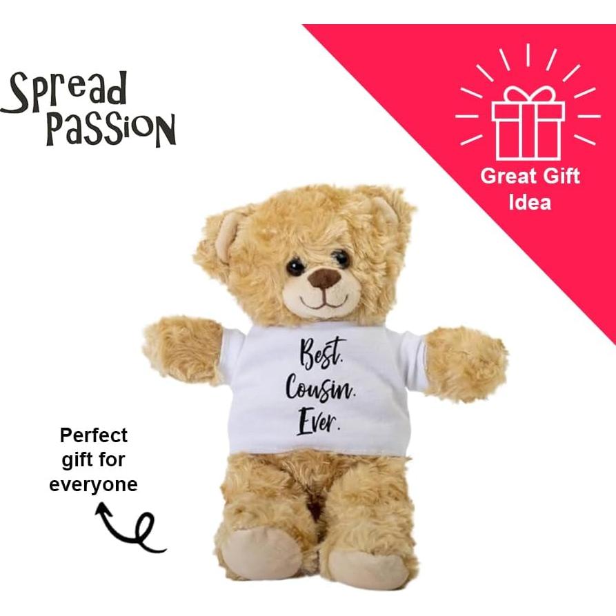 Osito de Peluche SpreadPassion con Camiseta 21.6x25.4cm