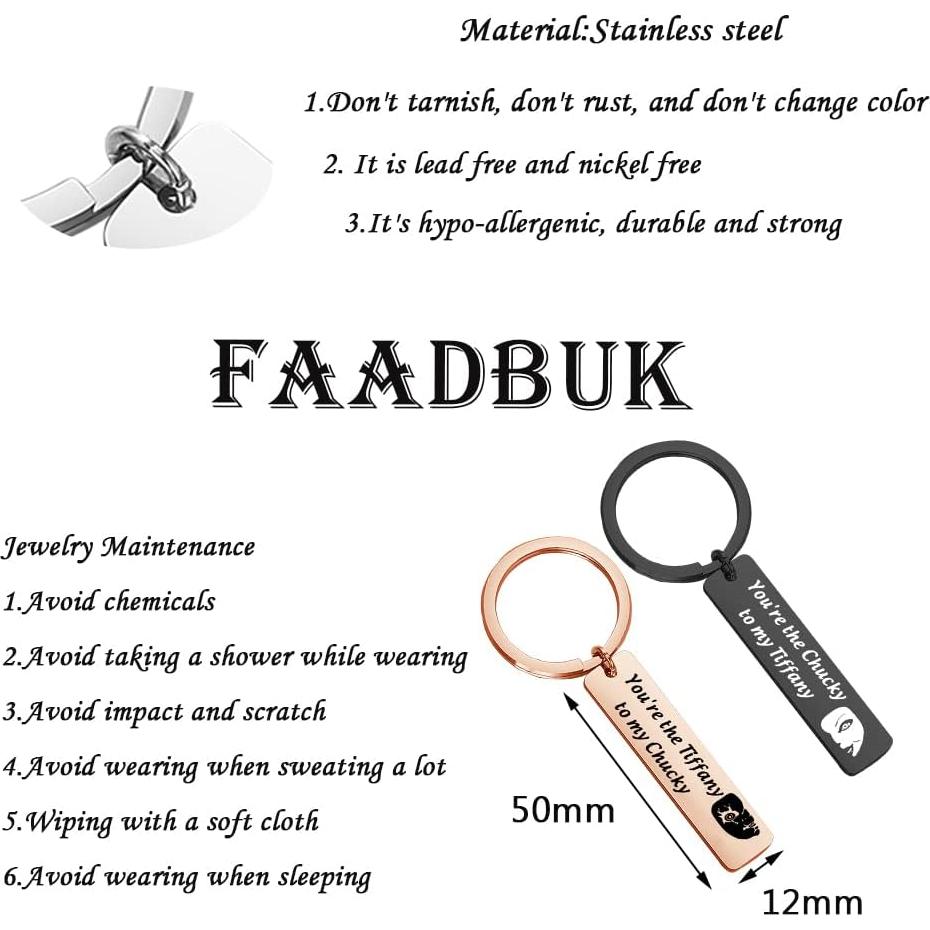 Llaveros de Pareja Chucky y Tiff - Regalo de Terror FAADBUK