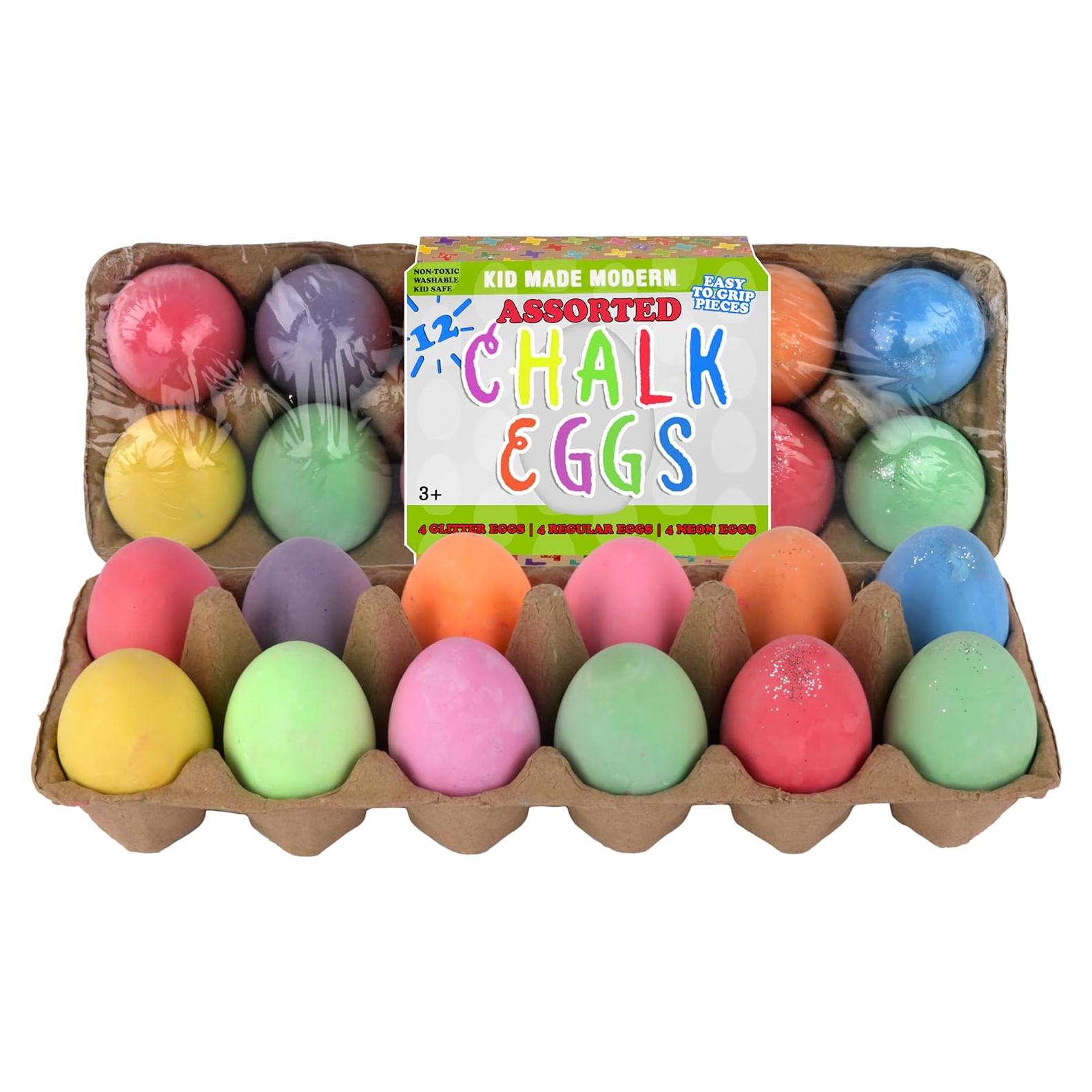 Tiza de Huevo Brillante Kid Made Modern - Set de 12 Tizas