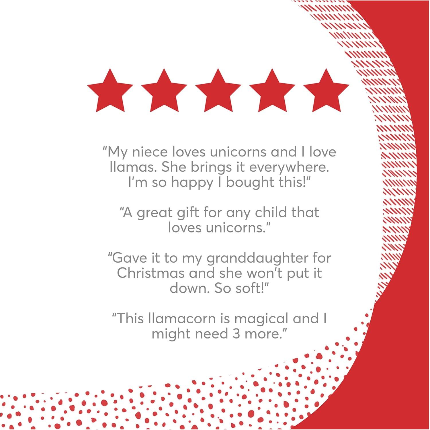 Peluches GUND Llamacorn 28 cm azul arcoíris para +1 año