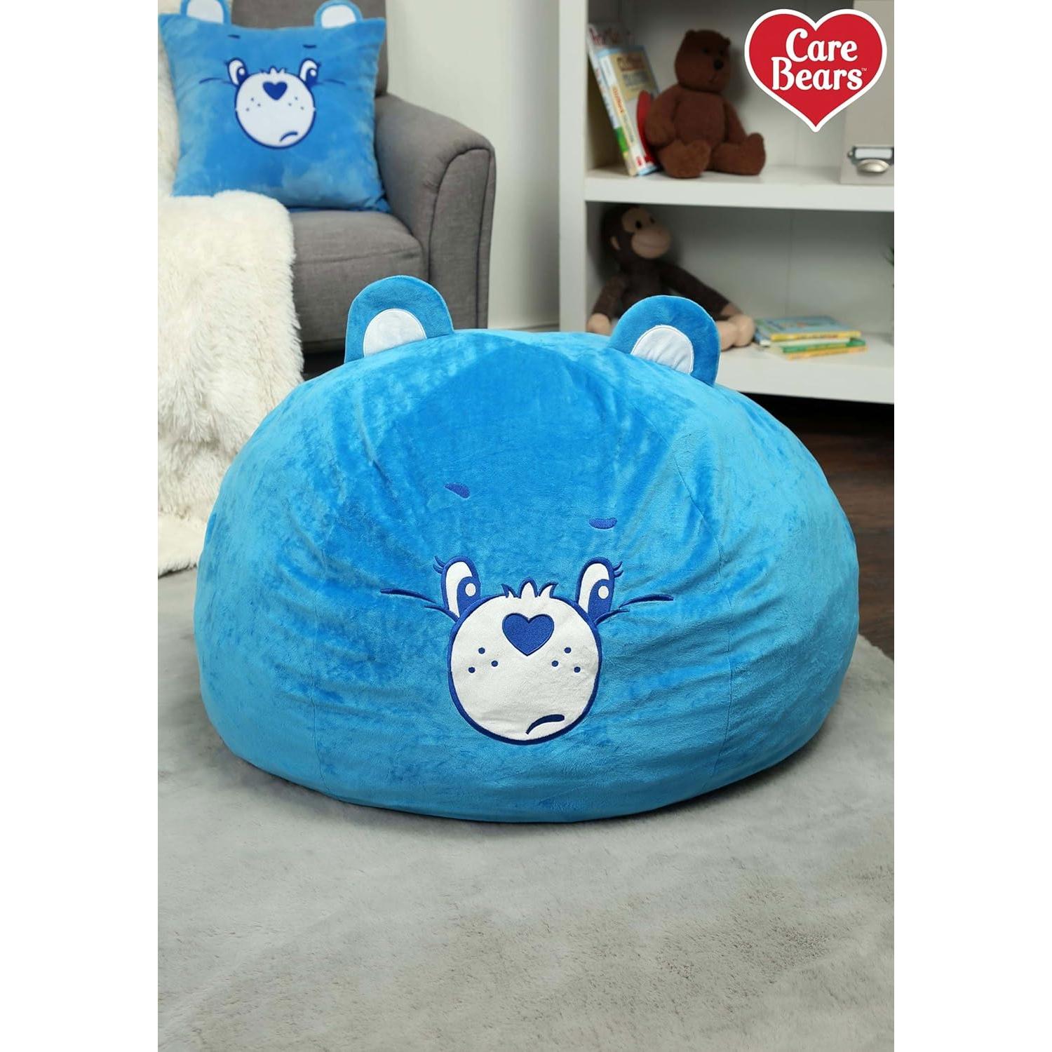 Puff de Peluche Grumpy Bear Fun Costumes Azul 70x70 cm