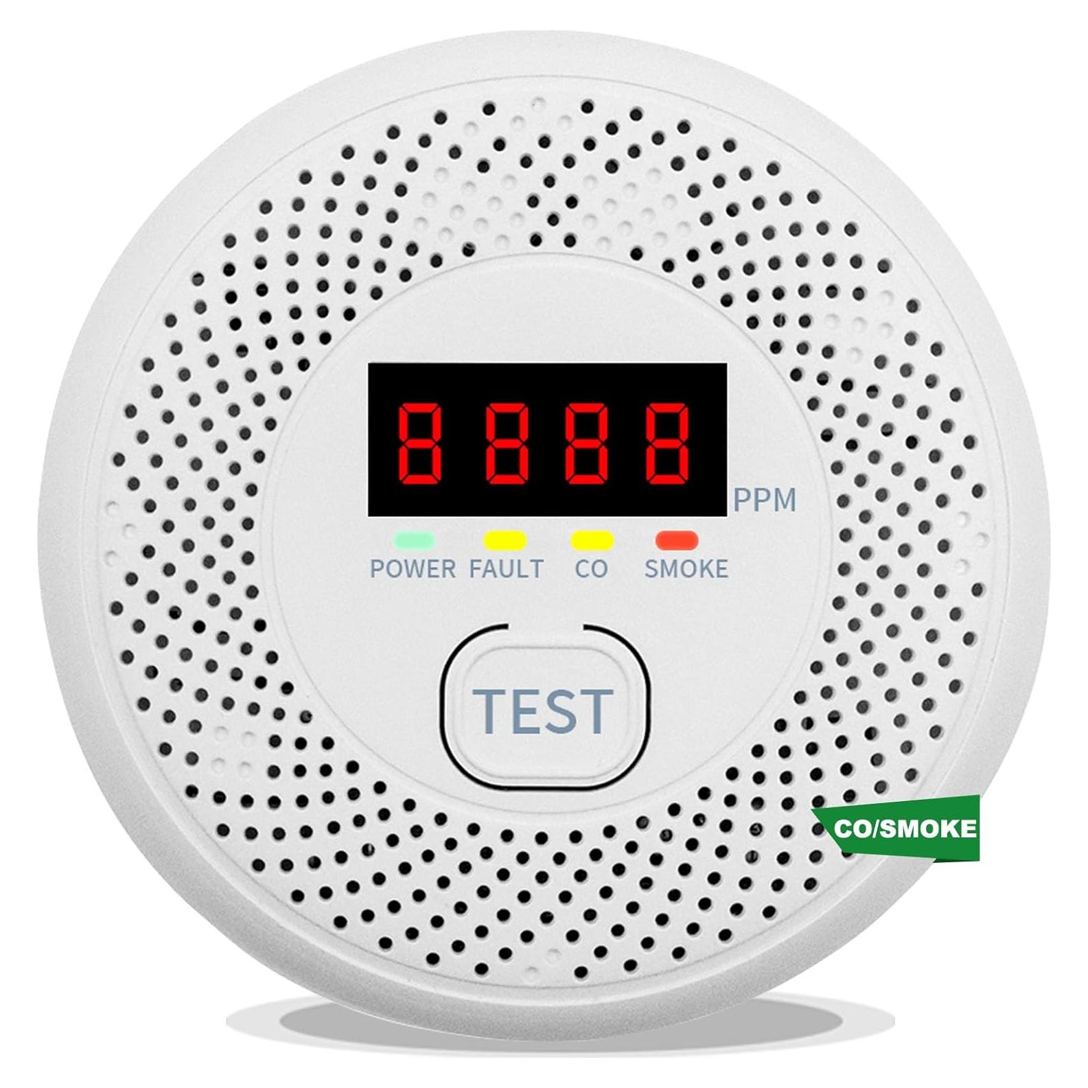 Detector de Monóxido de Carbono y Humo Vzmcov KH881, 85dB