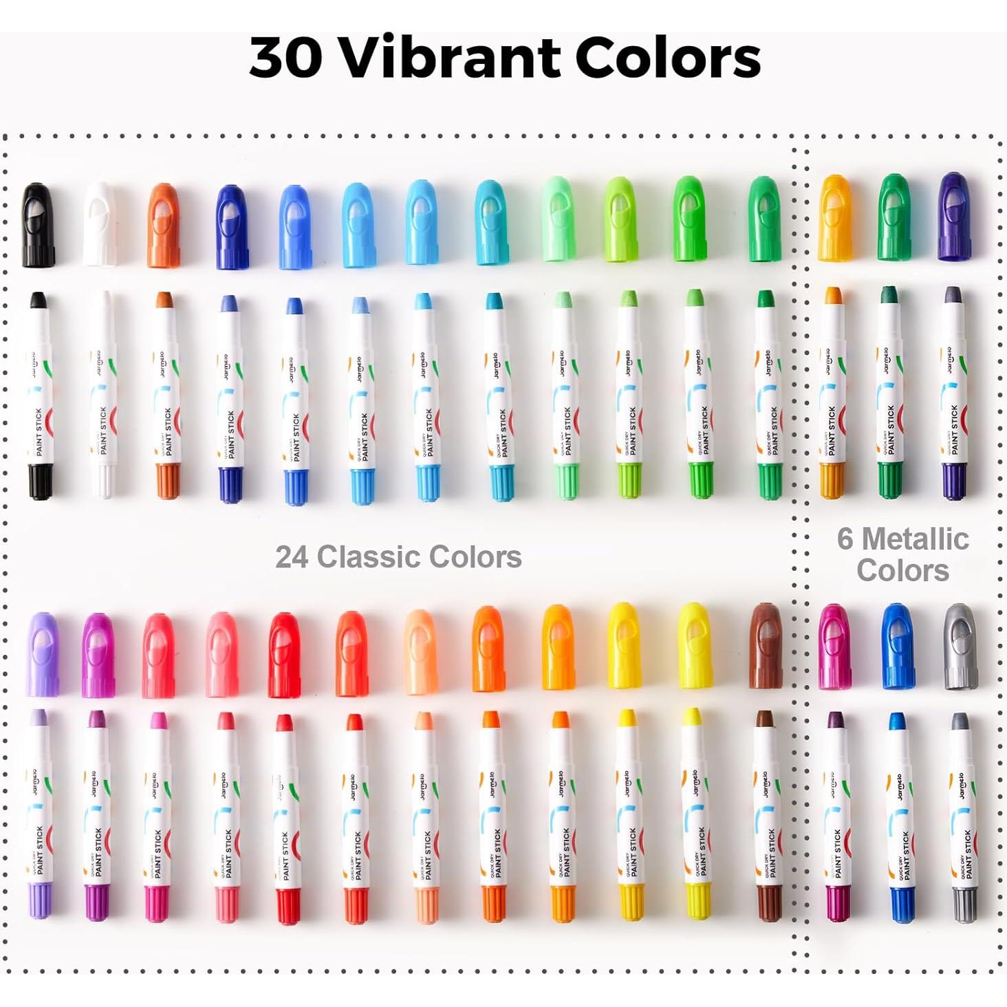 Barras de Pintura Tempera Jar Melo 30 Colores Lavables