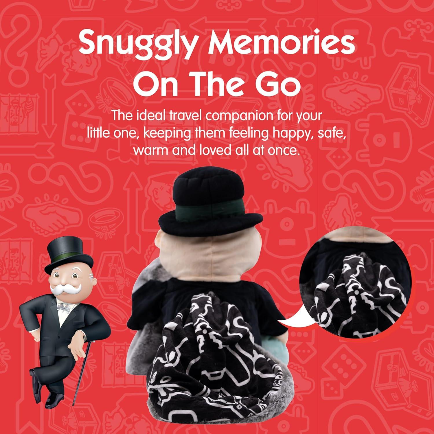 Manta y Peluche Monopoly Blankie Bestie 2 en 1 para Bebés