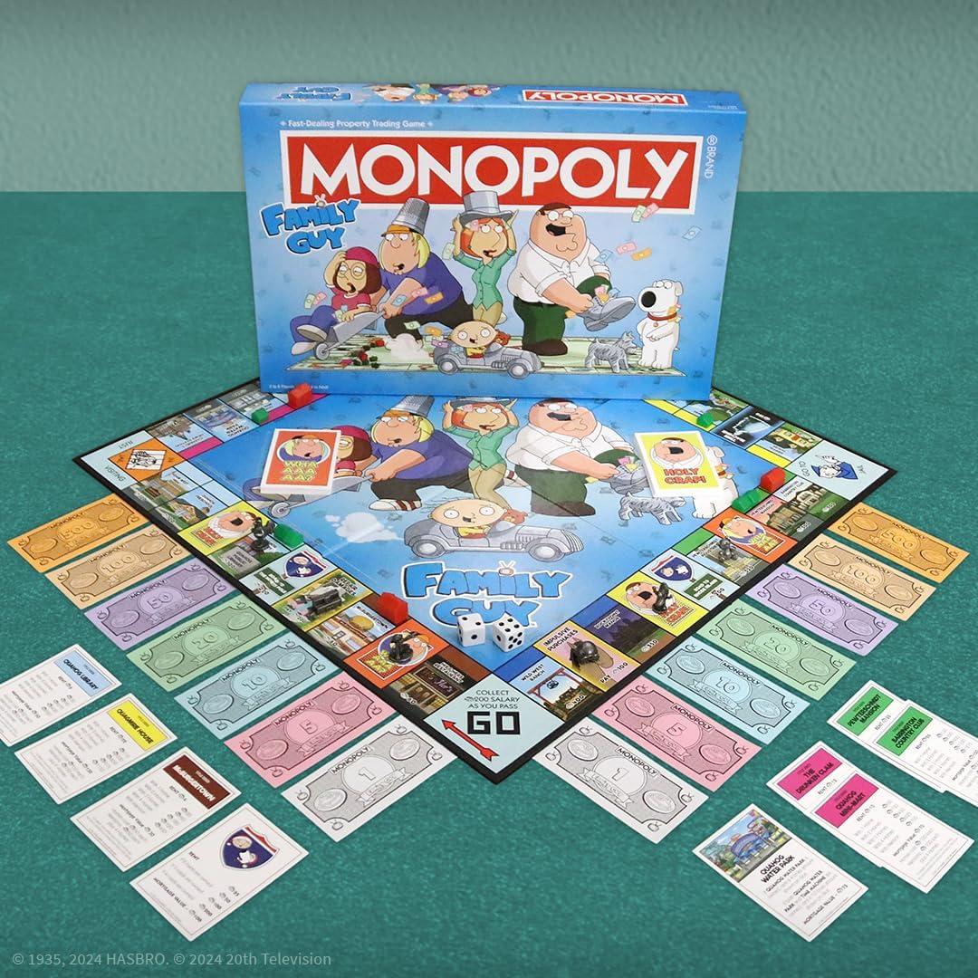 Monopoly Family Guy - Juego de Mesa en Español, 2-6 Jugadores