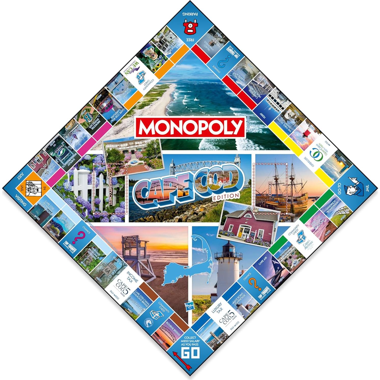 Monopoly Edición Cape Cod - Juego de Mesa Familiar 2-6 Jugadores