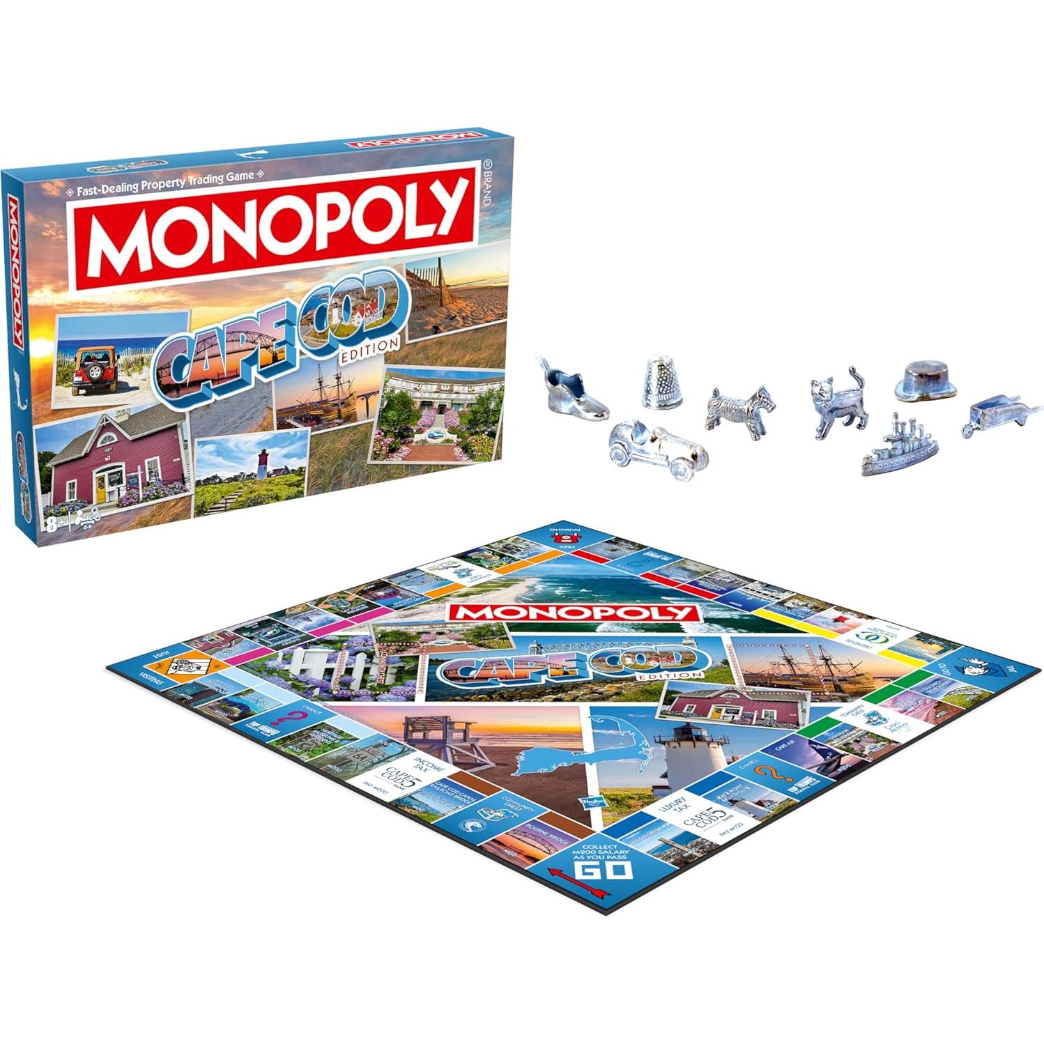 Monopoly Edición Cape Cod - Juego de Mesa Familiar 2-6 Jugadores