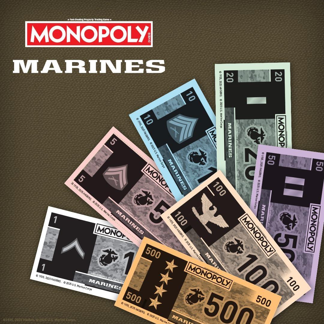 Monopoly Marines 250 Aniversario - Juego de Mesa Oficial
