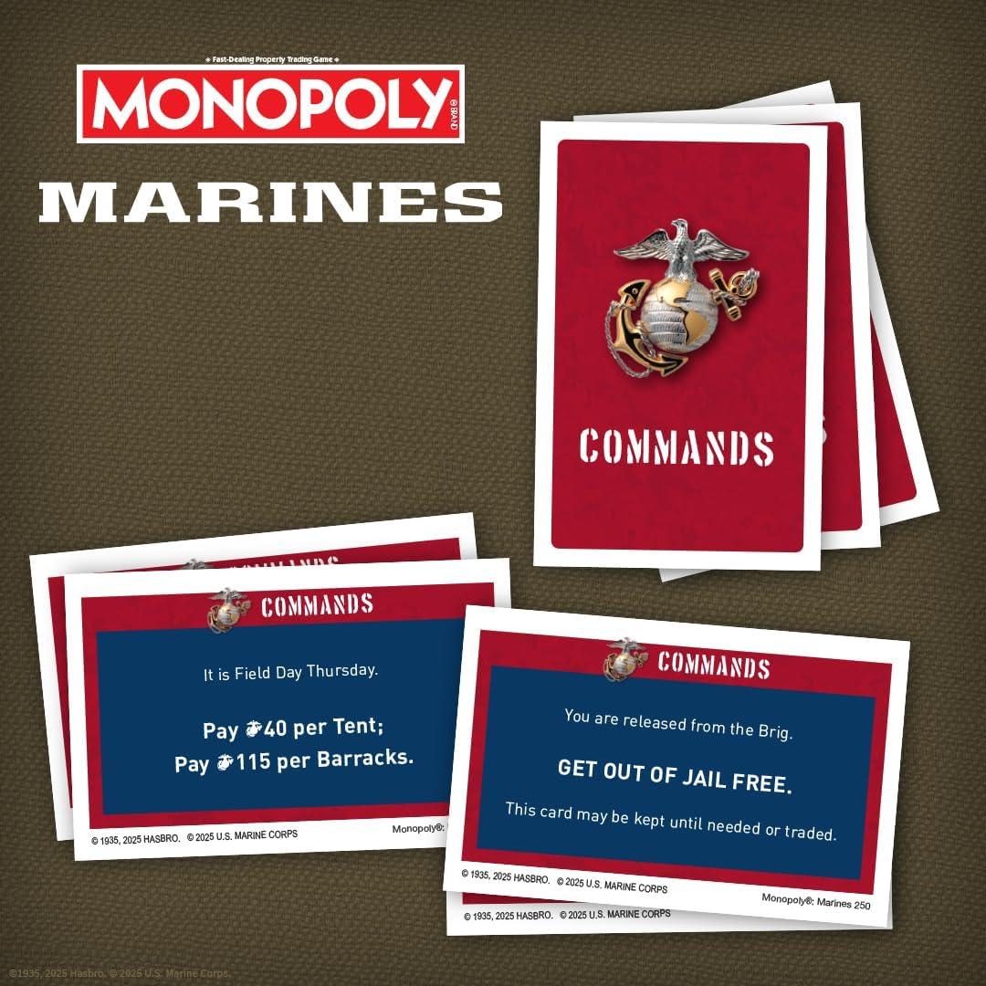 Monopoly Marines 250 Aniversario - Juego de Mesa Oficial