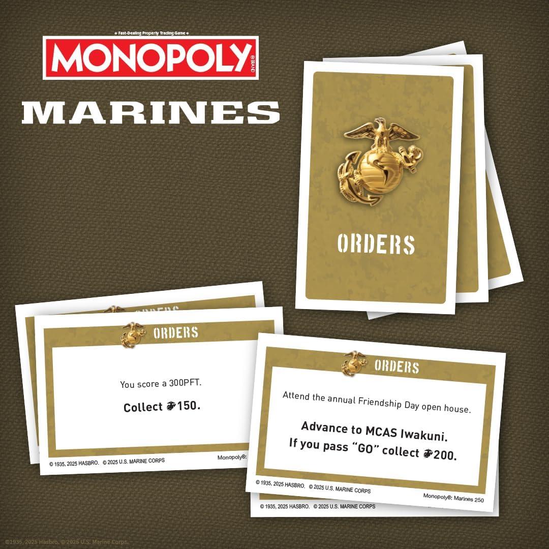 Monopoly Marines 250 Aniversario - Juego de Mesa Oficial
