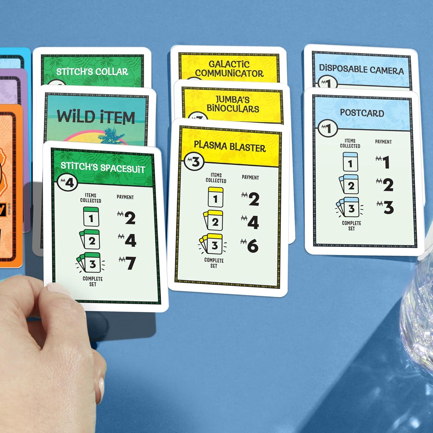 Monopoly Deal Disney Stitch Juego de Cartas 2-5 Jugadores