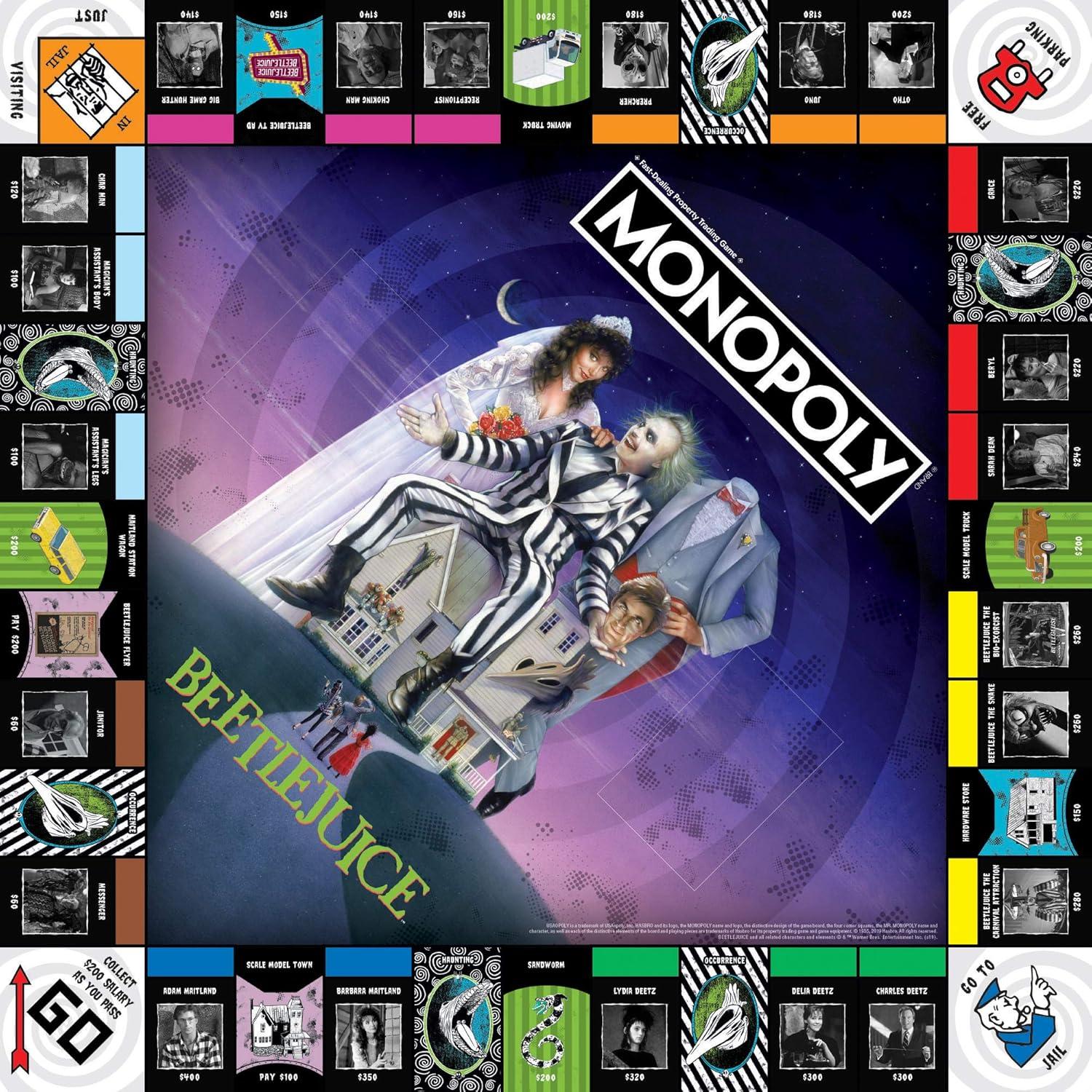 Monopoly Beetlejuice Juego de Mesa Oficial | 2-6 Jugadores