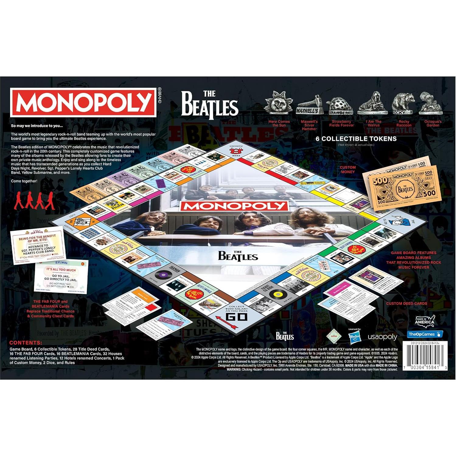Monopoly Beatles Edición Especial - Juego de Mesa para 2-6 Jugadores