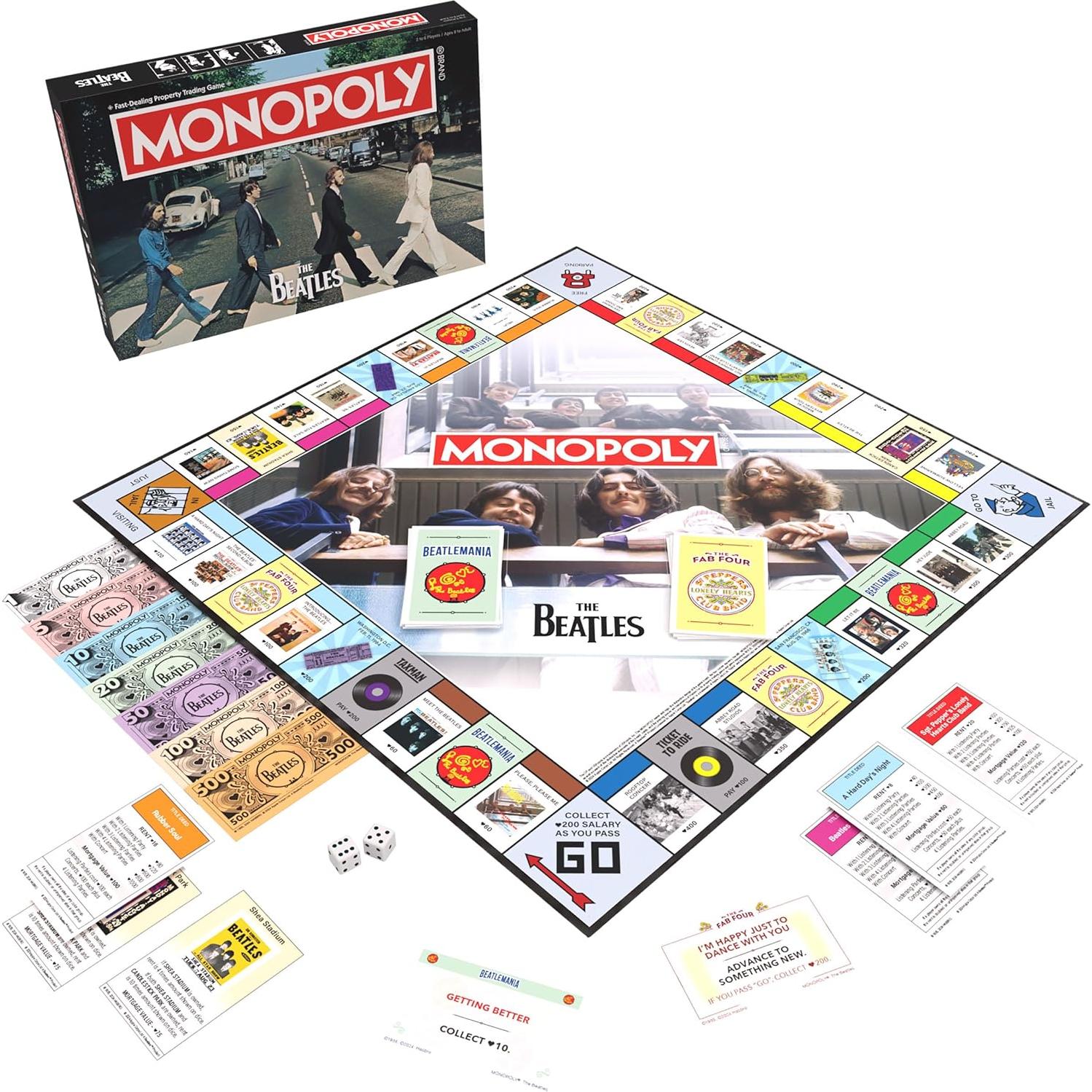 Monopoly Beatles Edición Especial - Juego de Mesa para 2-6 Jugadores