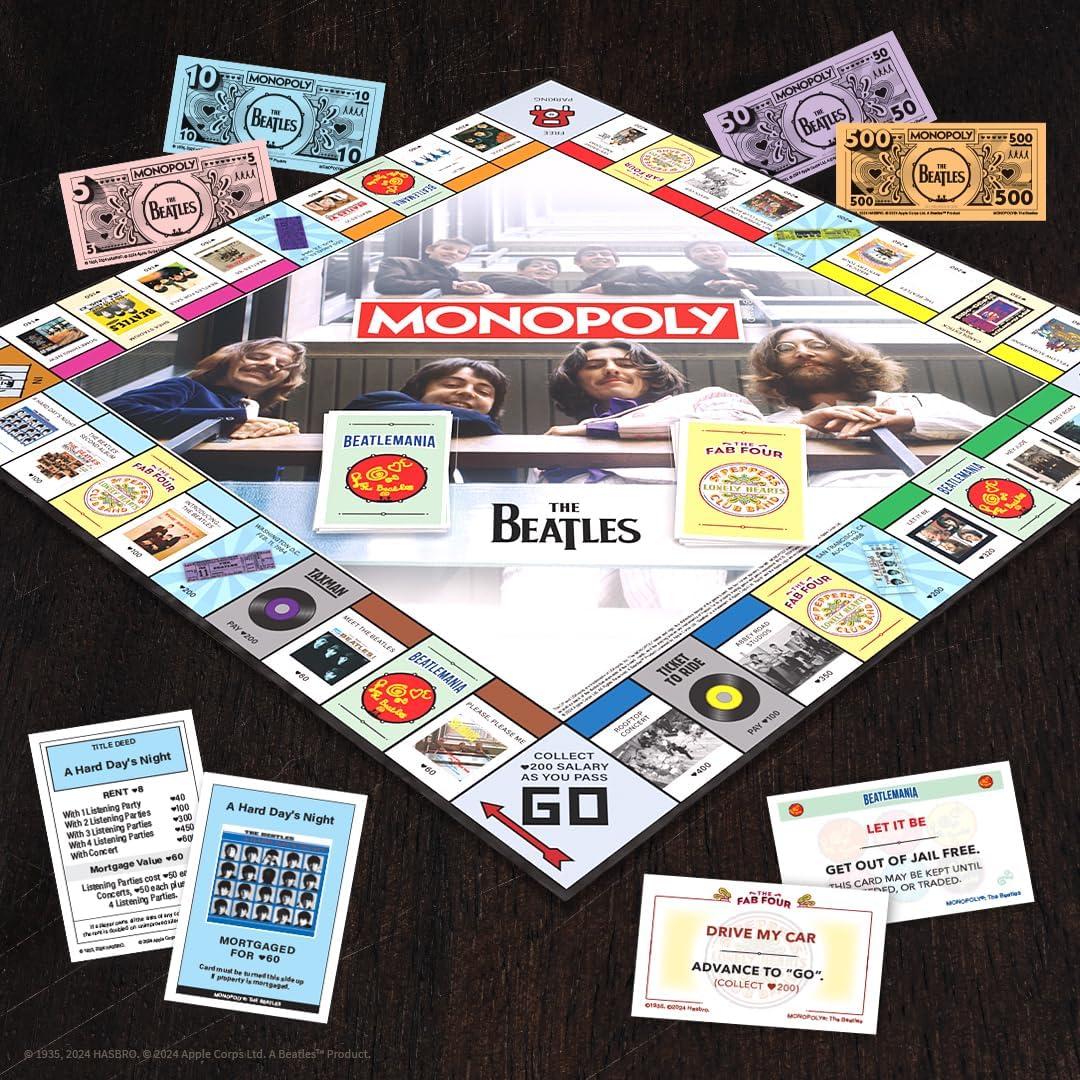 Monopoly Beatles Edición Especial - Juego de Mesa para 2-6 Jugadores