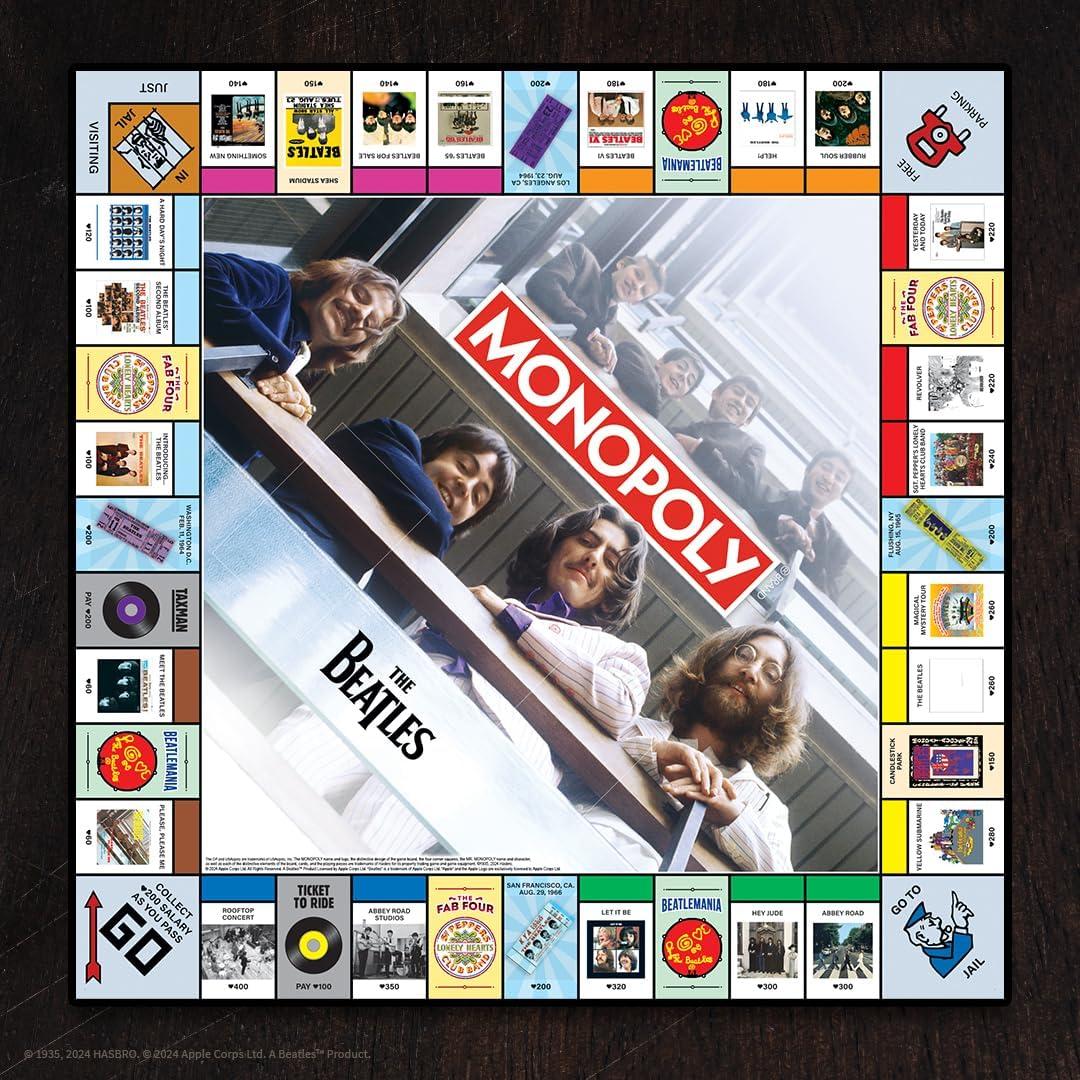 Monopoly Beatles Edición Especial - Juego de Mesa para 2-6 Jugadores