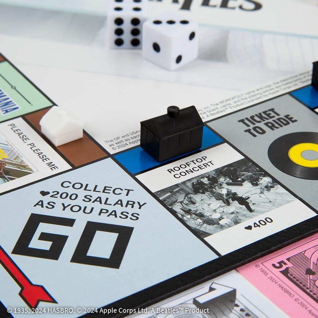 Monopoly Beatles Edición Especial - Juego de Mesa para 2-6 Jugadores