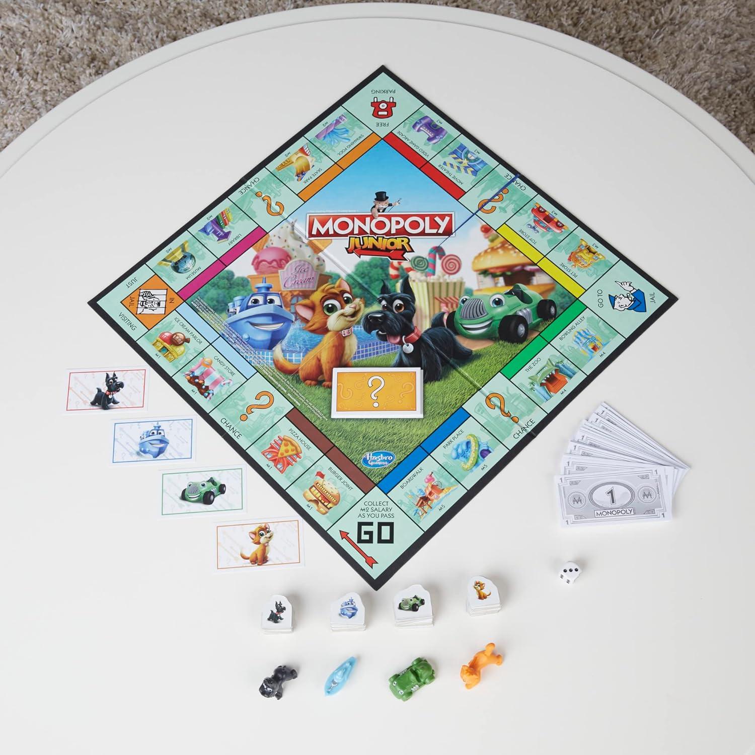 Juego de Mesa Monopoly Junior Hasbro para Niños 5+ 2-4 Jugadores