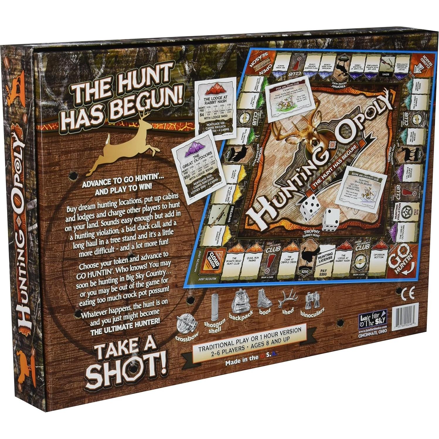 Juego de mesa Hunting-opoly Flat River Group para 2-6 jugadores