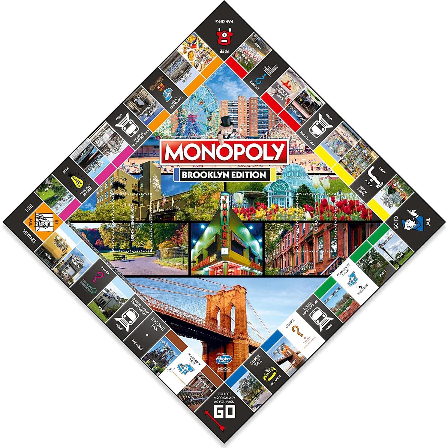 Monopoly Edición Brooklyn - Juego de Mesa Familiar 2-6 Jugadores