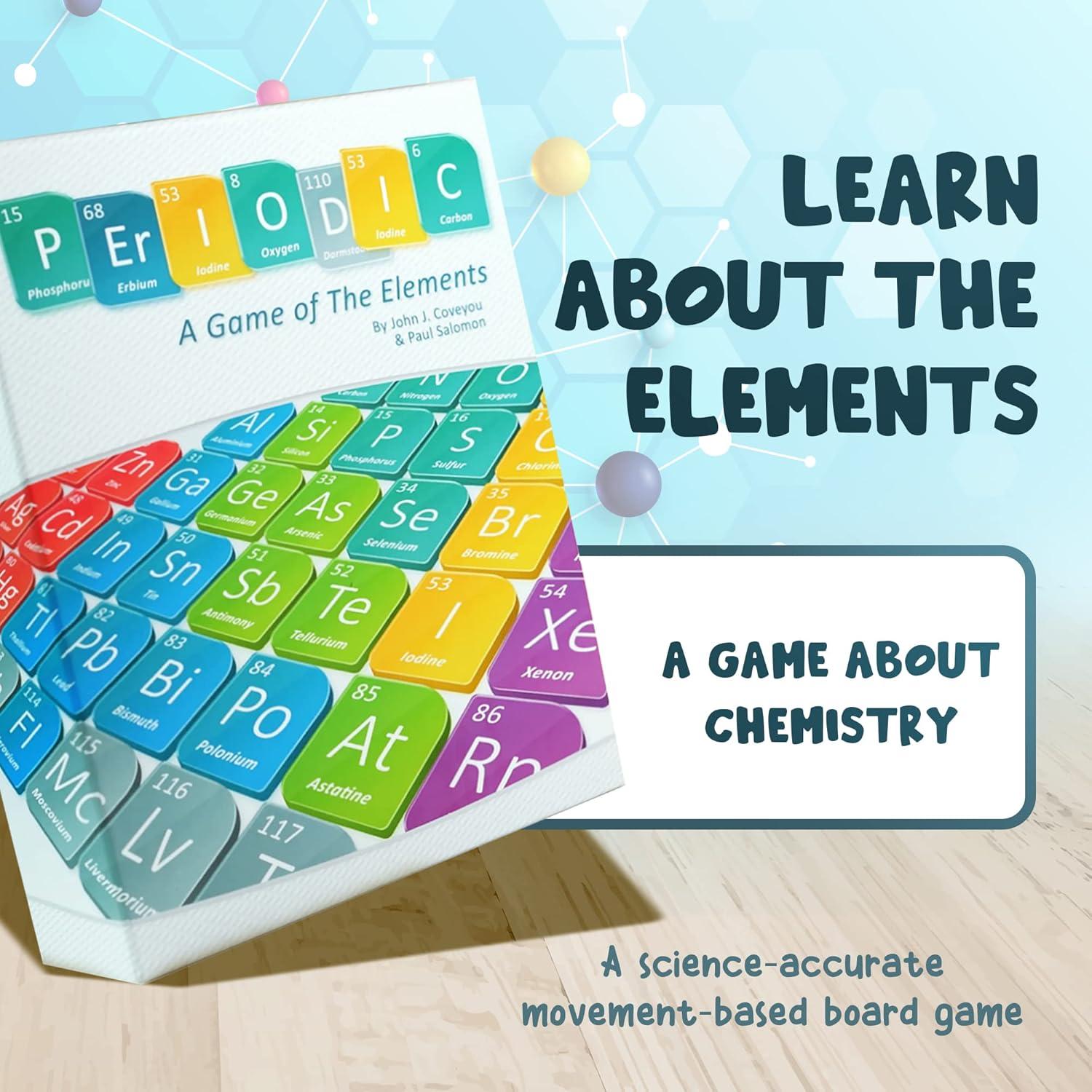 Juego de Mesa Periódico Genius Games - Química Educativa 1.08 kg