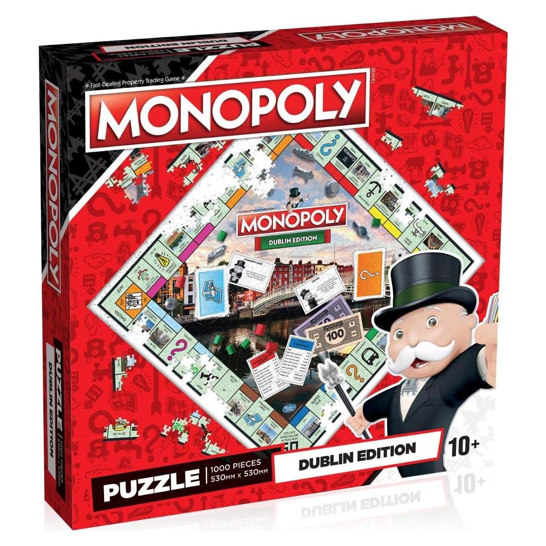 Rompecabezas 1000 Piezas Monopoly Dublín Winning Moves