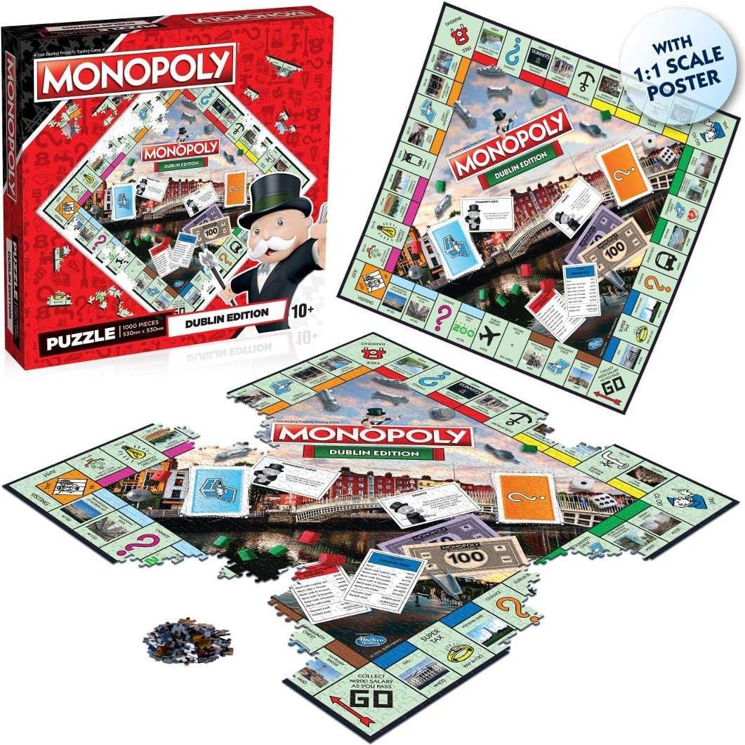 Rompecabezas 1000 Piezas Monopoly Dublín Winning Moves