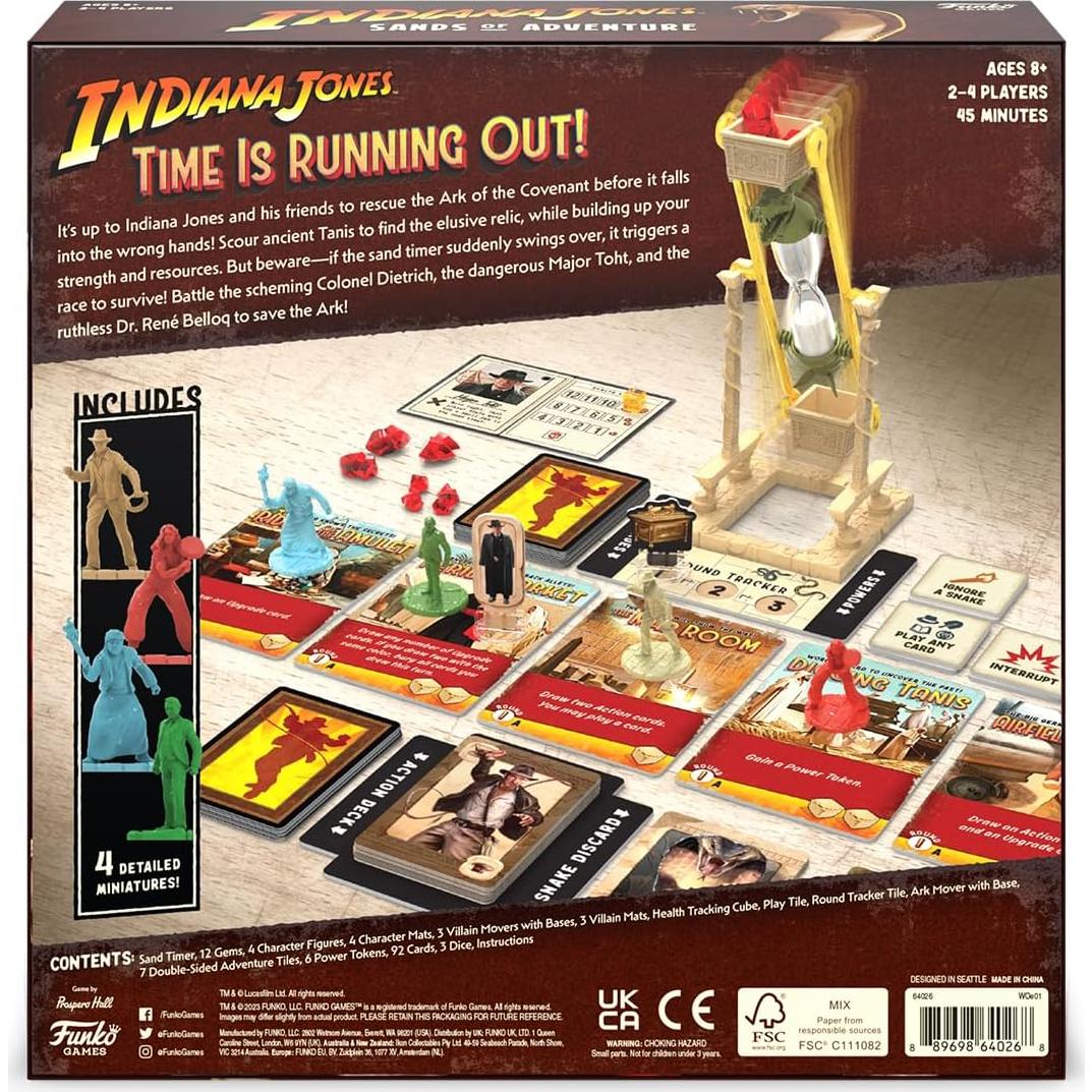 Juego Cooperativo Funko Indiana Jones Arenas de Aventura 2-4 Jugadores