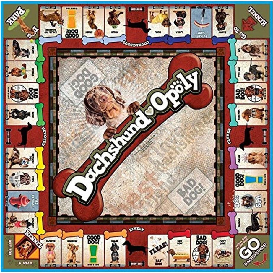 Juego de Mesa Dachshund-opoly Tarde para el Cielo 39x27 cm