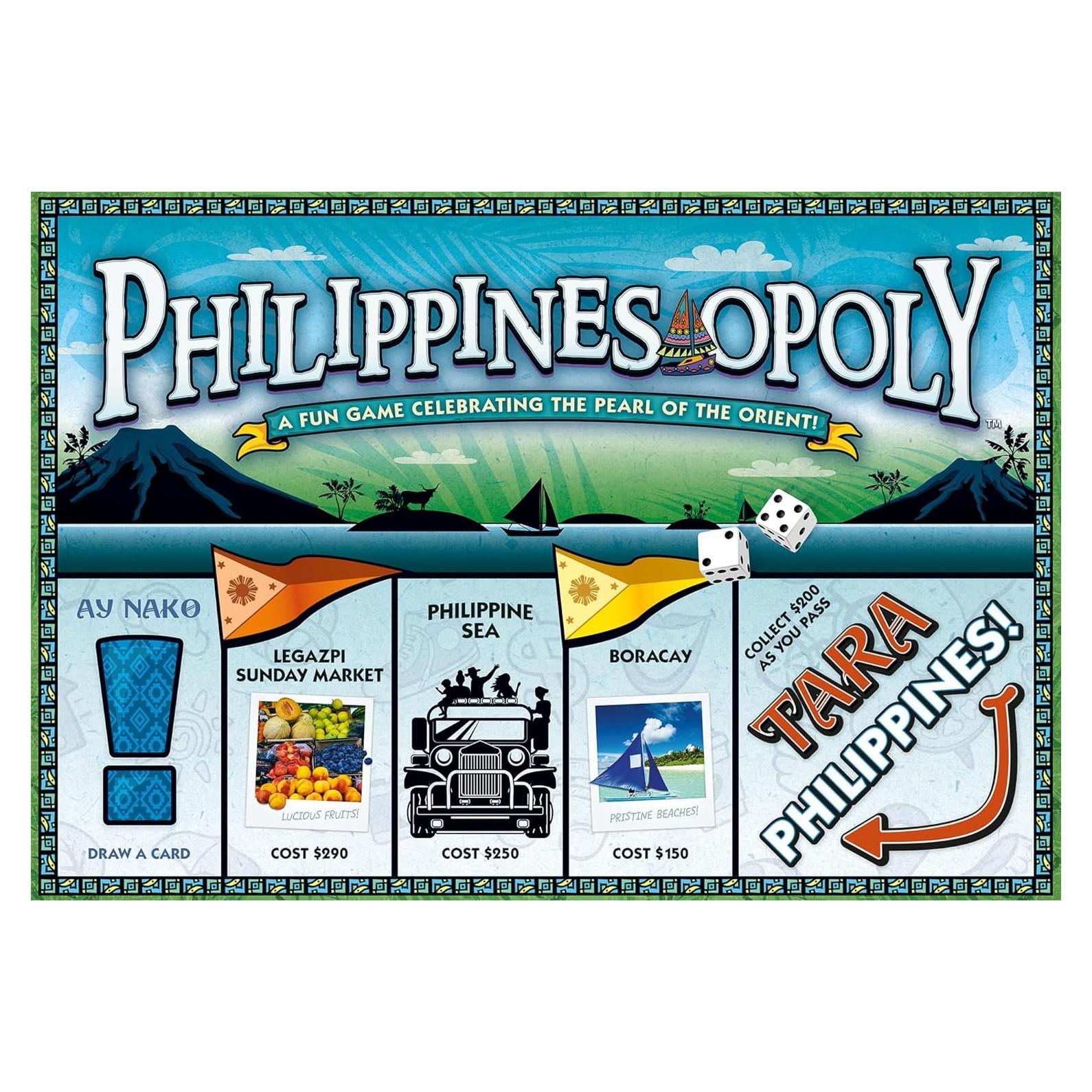 Juego de Mesa Filipinas-Opoly Tarde Para El Cielo 2-6 Jugadores