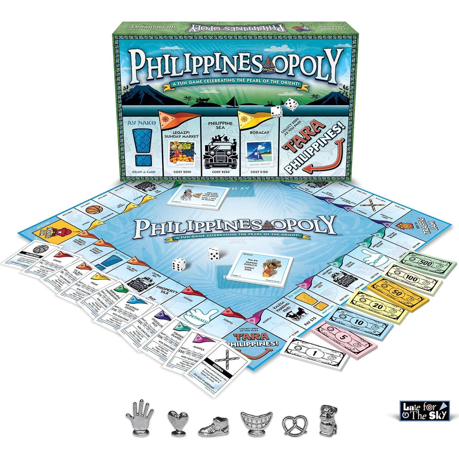 Juego de Mesa Filipinas-Opoly Tarde Para El Cielo 2-6 Jugadores