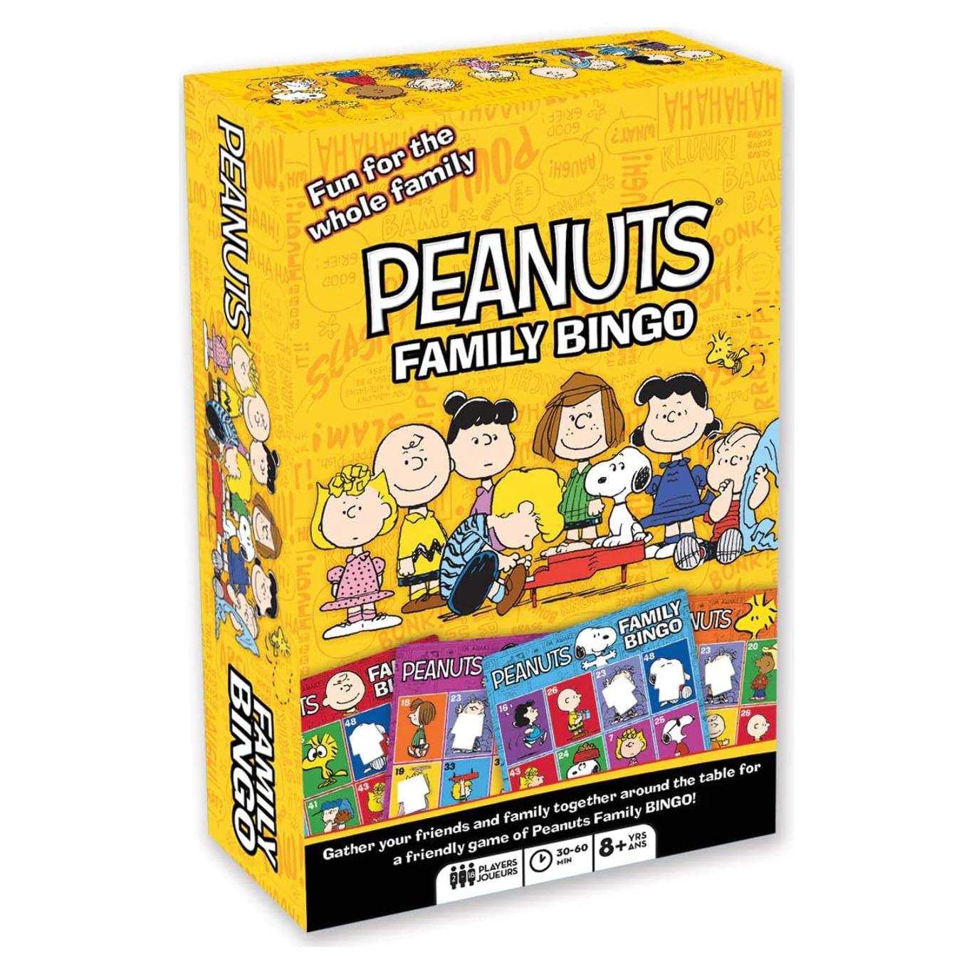 Juego de Bingo Peanuts Aquarius - 18 Tarjetas, 2-4 Jugadores