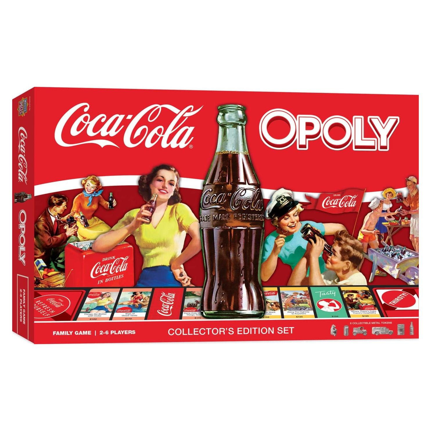 Juego de Mesa Coca-Cola Opoly MasterPieces - 2-6 Jugadores