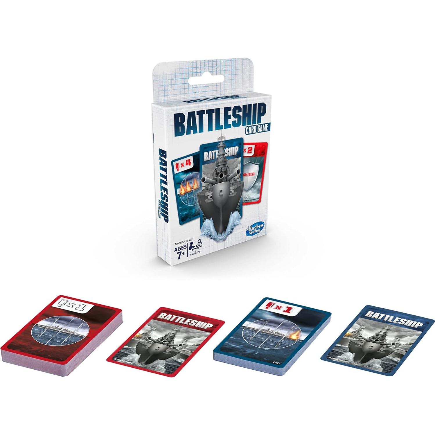 Juego de Cartas Battleship Hasbro para Niños 7+ Estrategia
