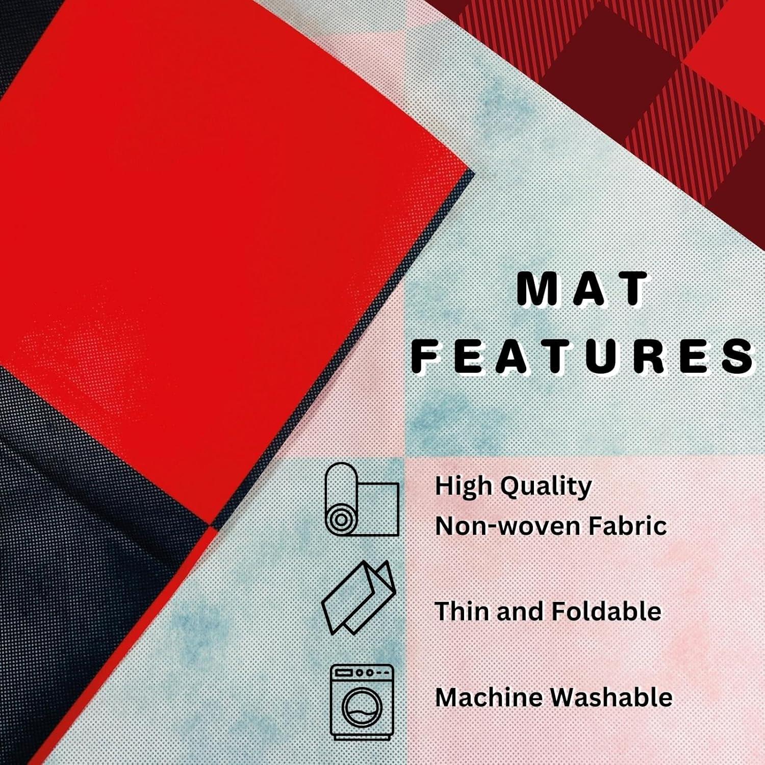 Juego de Damas Jumbo con Alfombra 147 cm - 24 Piezas