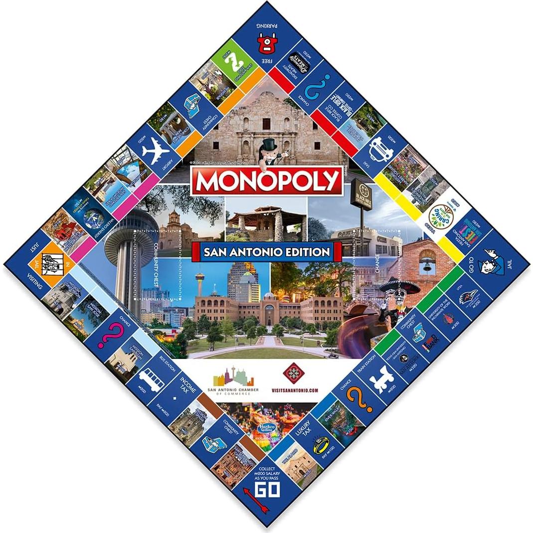 Monopoly Edición San Antonio - Juego de Mesa 2-6 Jugadores