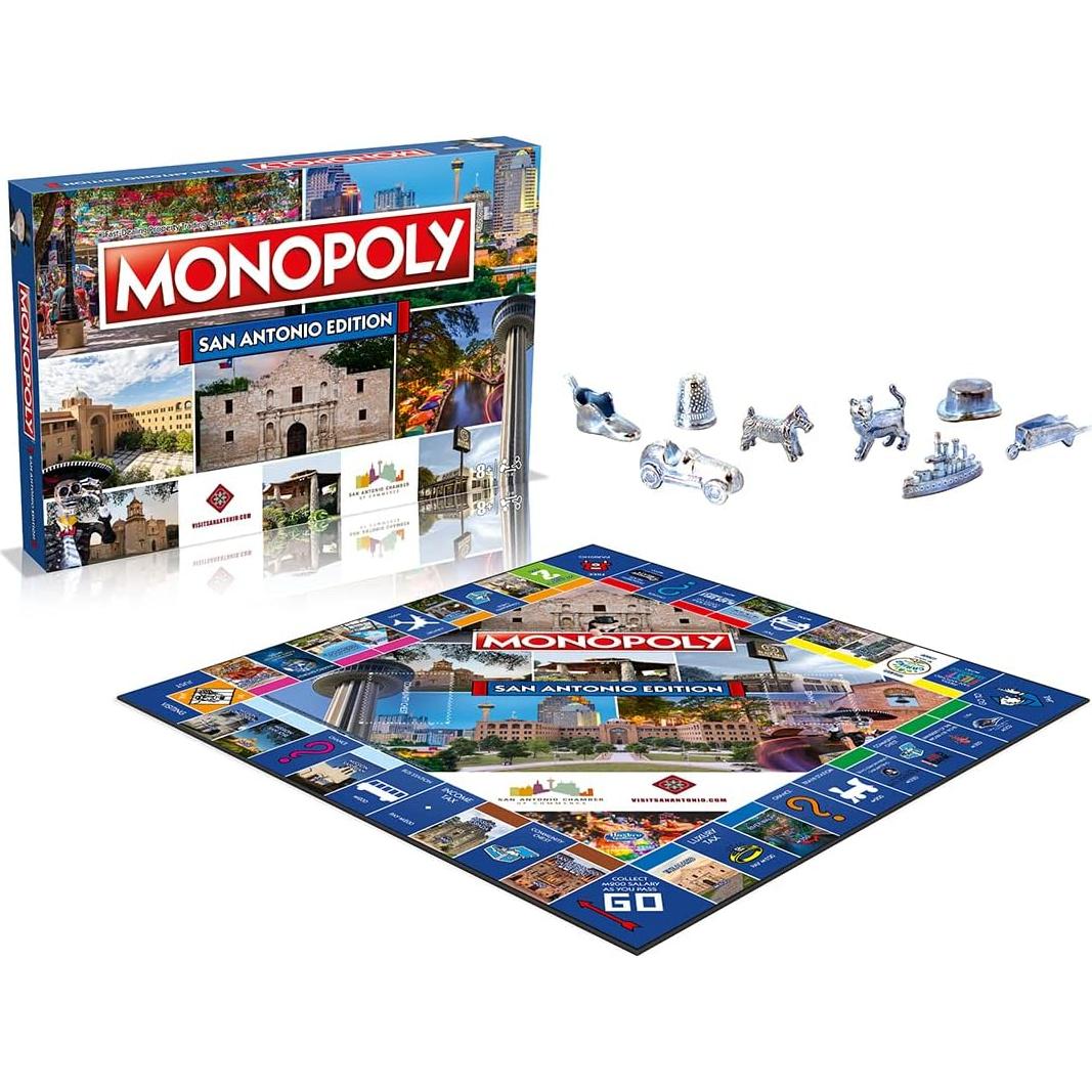 Monopoly Edición San Antonio - Juego de Mesa 2-6 Jugadores
