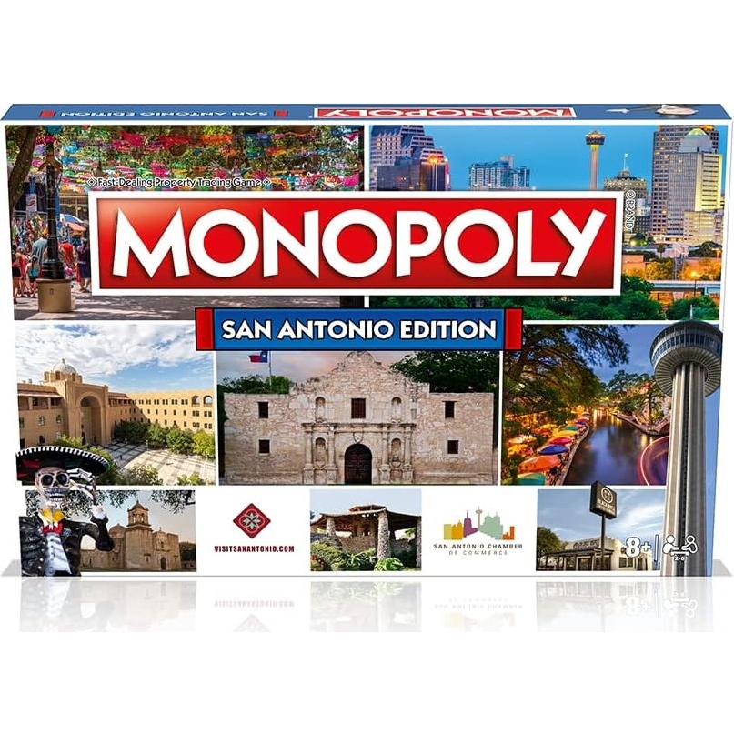 Monopoly Edición San Antonio - Juego de Mesa 2-6 Jugadores