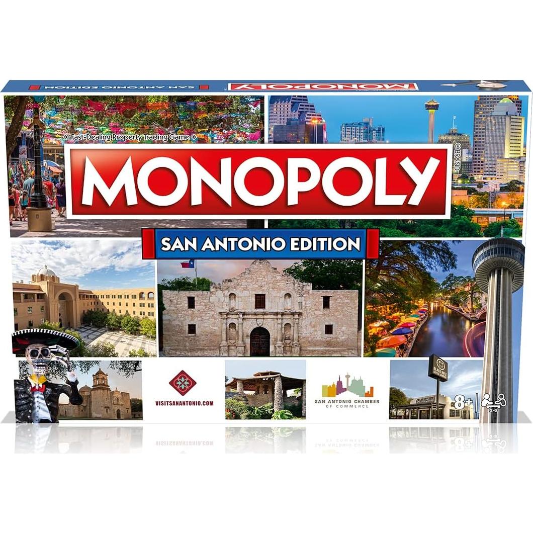 Monopoly Edición San Antonio - Juego de Mesa 2-6 Jugadores