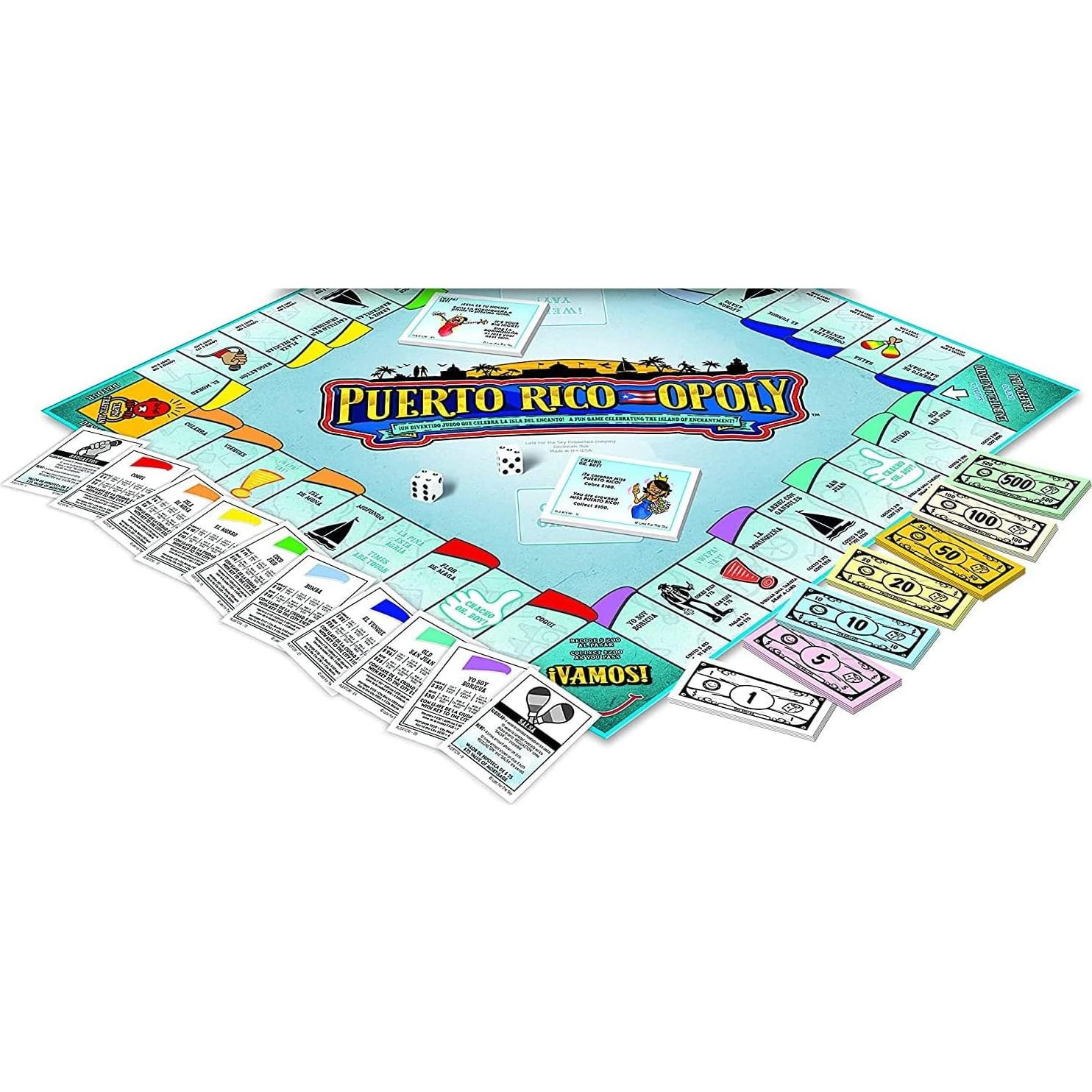 Juego de mesa Puerto Rico-Opoly Tarde para el cielo 2-6 Jugadores