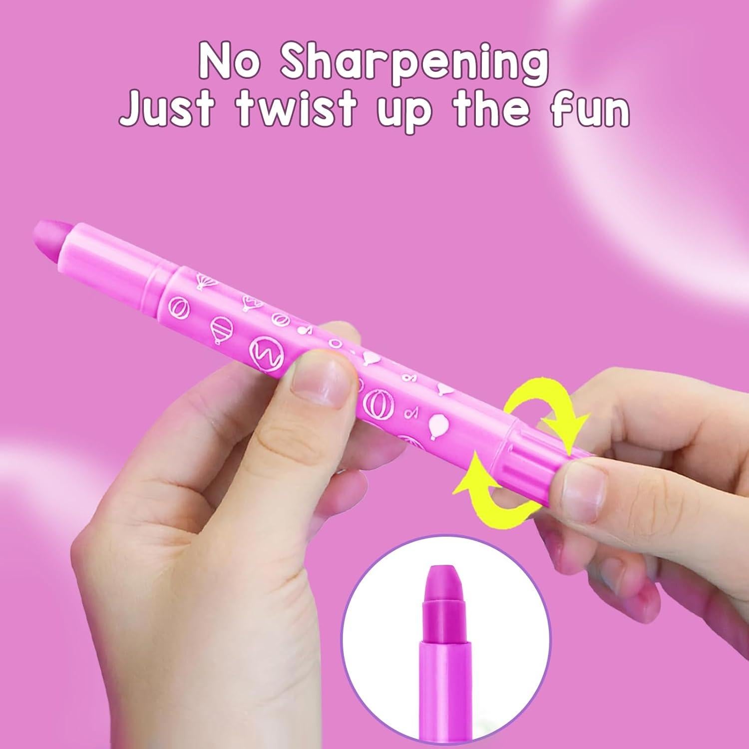 Crayones DreamyCandy 12 Colores Lavables para Niños