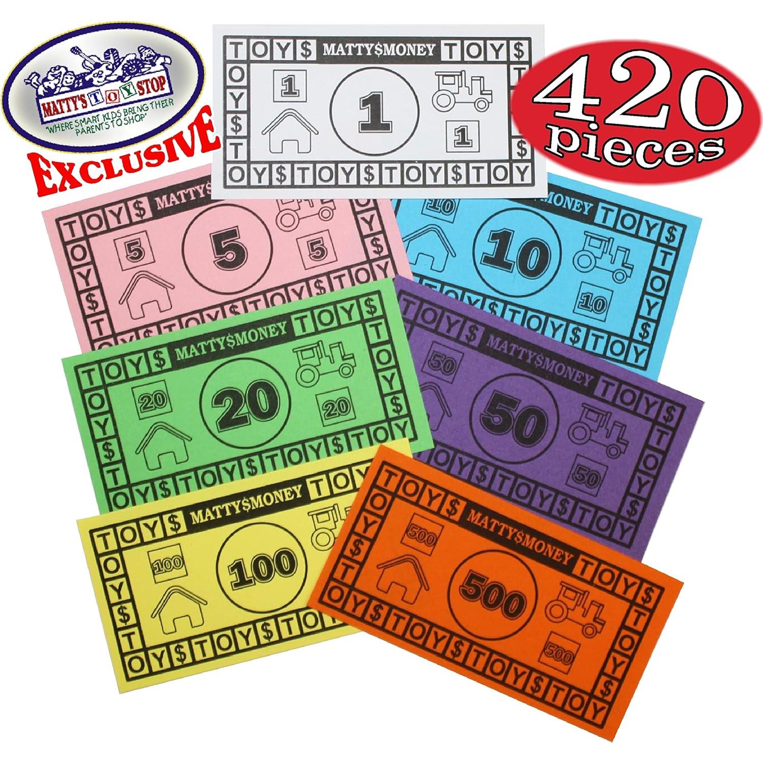 Juego de Dinero de Reemplazo Matty's Money 420 Piezas