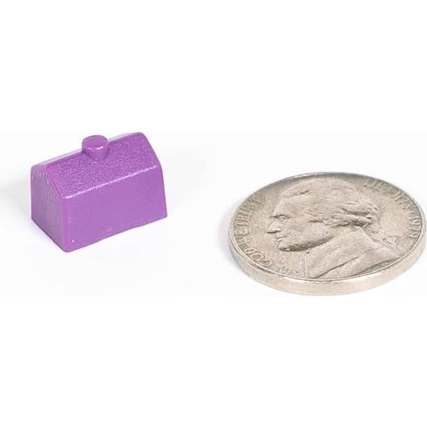 Juego de 50 Casas de Plástico Púrpura para Juegos de Mesa