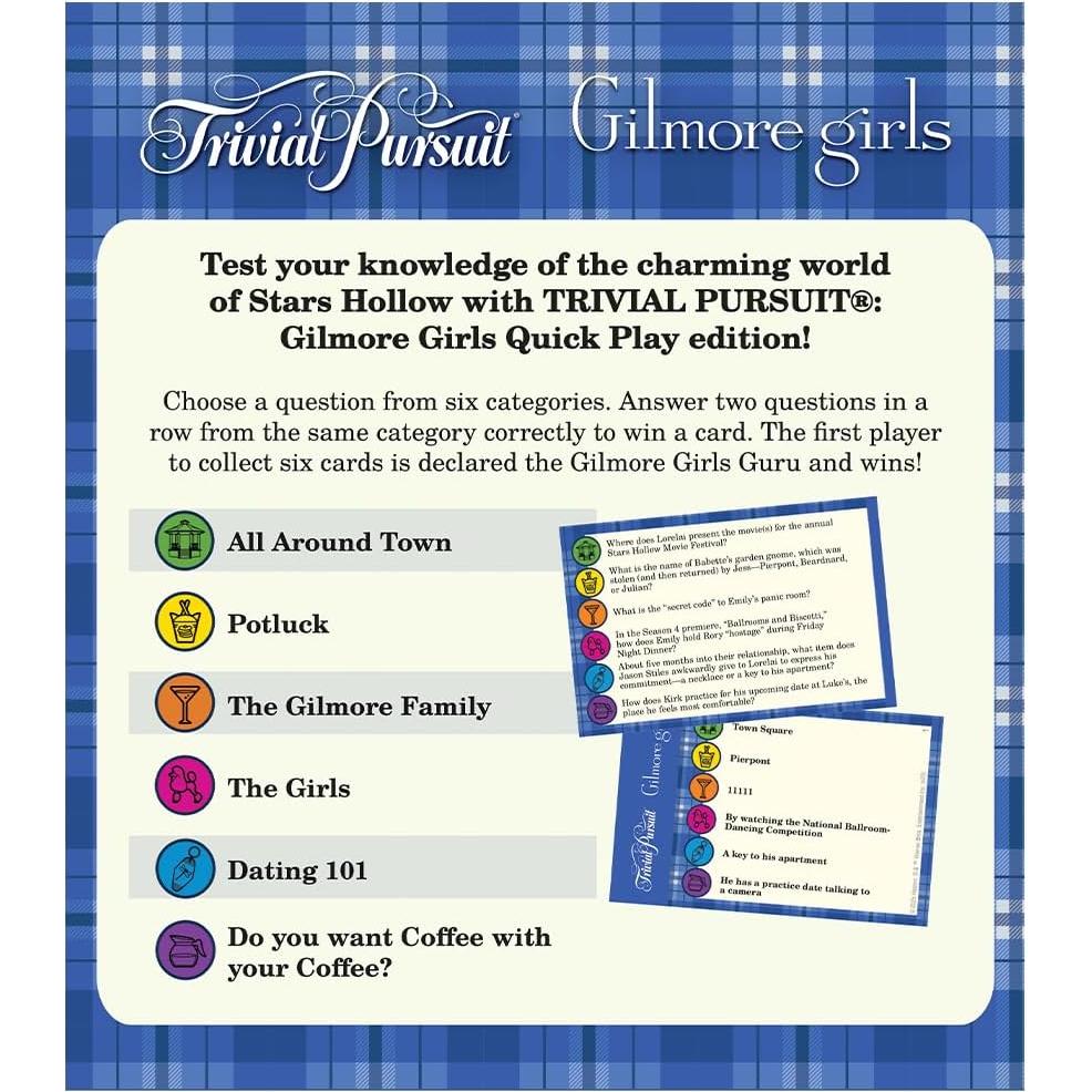 Trivial Pursuit Chicas Gilmore - Juego Rápido de Trivia 600 Preguntas