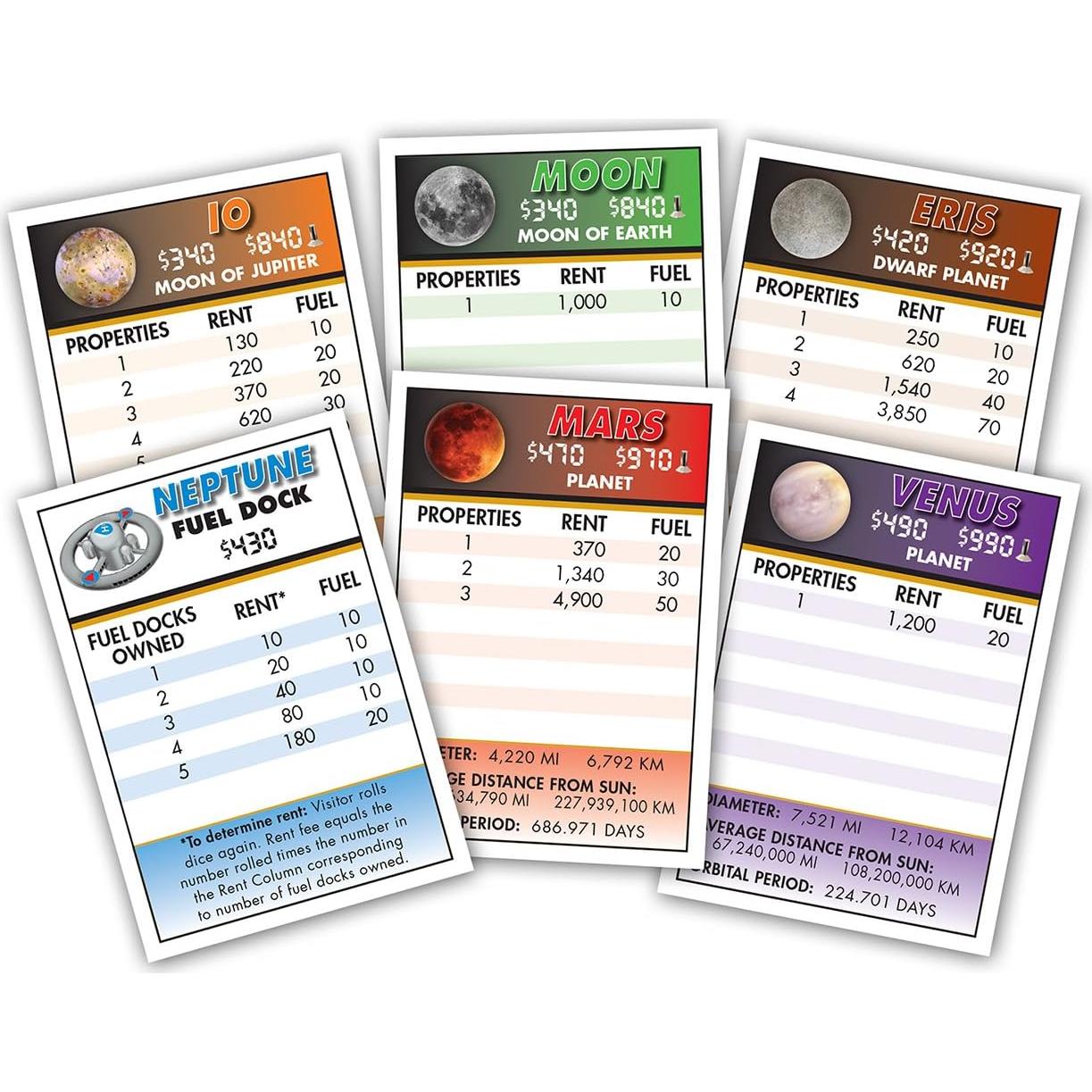 Juego de Mesa SolarQuest Deluxe - Bienes Raíces Espaciales