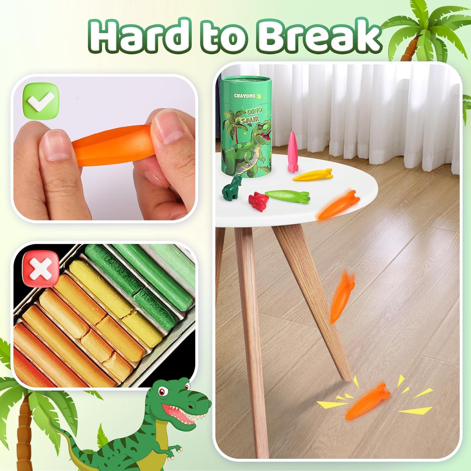 Crayones DreamCandy 36PCS Dinosaurio y Cohete Lavables