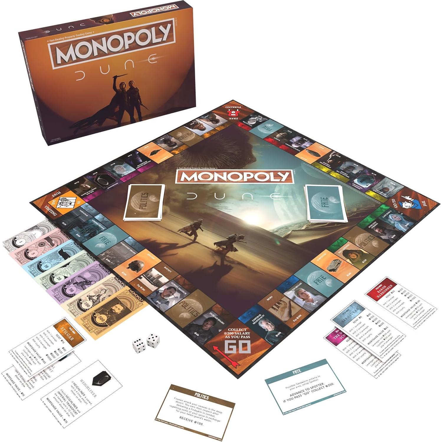 Monopoly Dune USAopoly | Juego de Estrategia 2-6 Jugadores