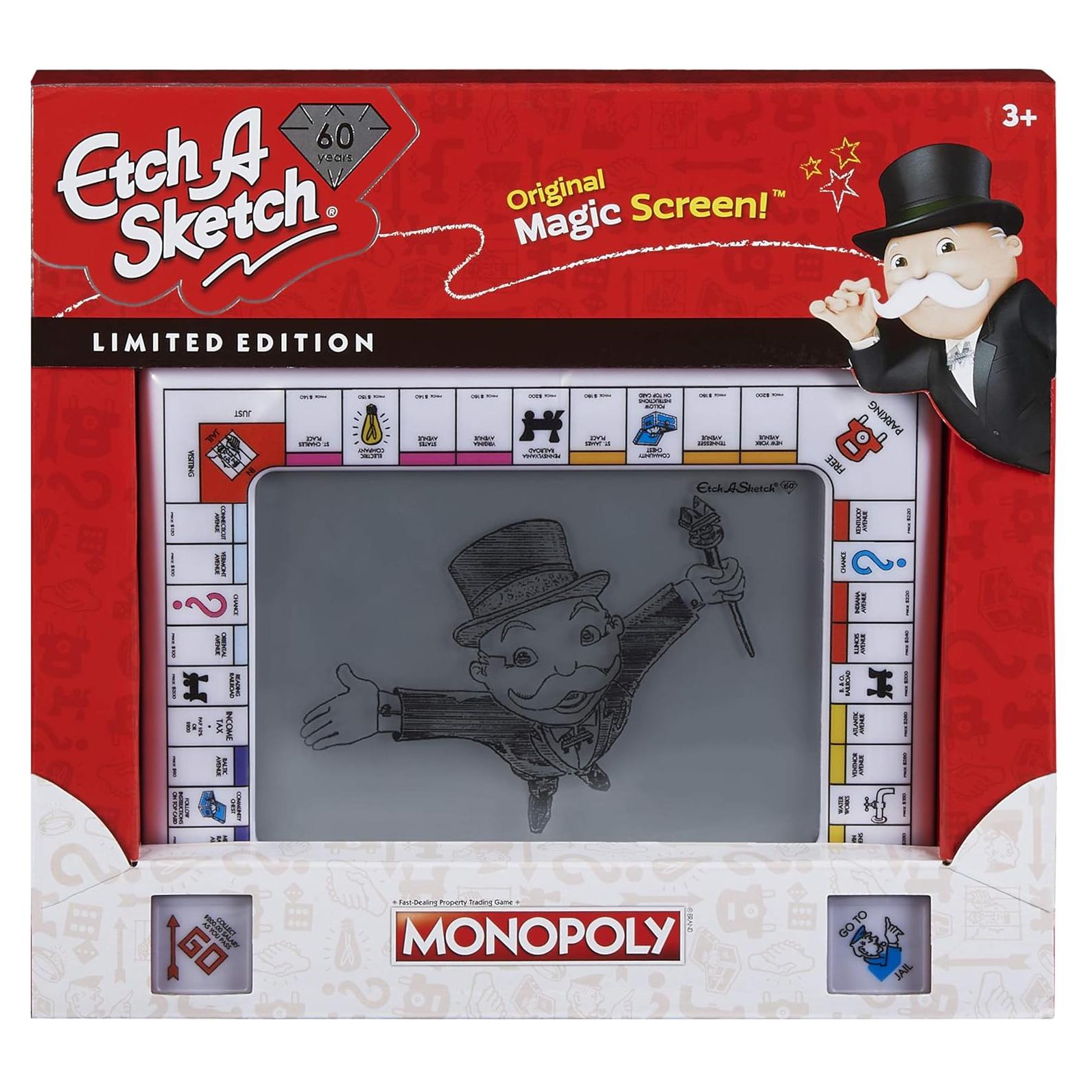 Etch A Sketch Clásico Monopoly Edición Limitada 60 Años