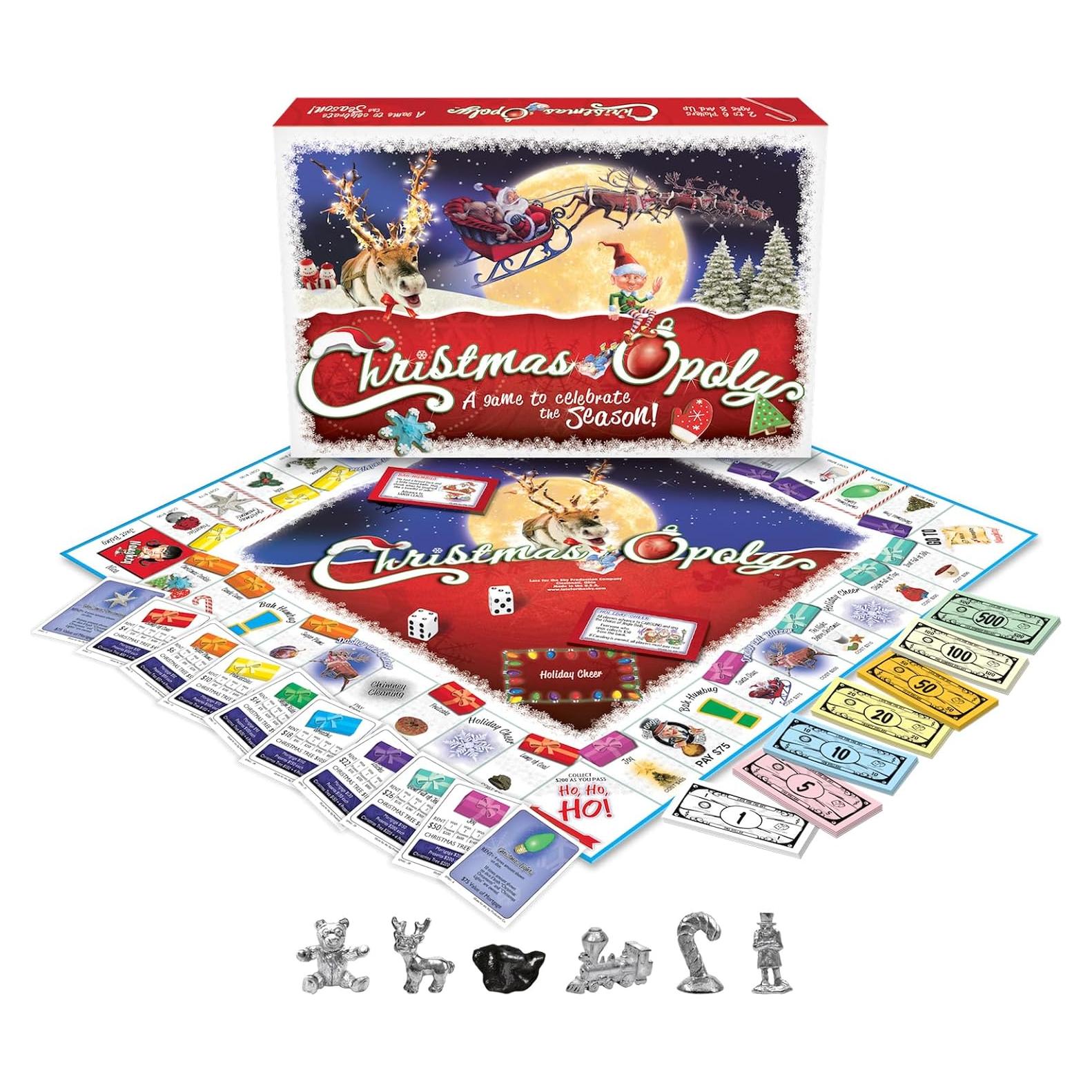 Juego de Mesa Navidad-opoly Tarde para el cielo para 2-6 Jugadores