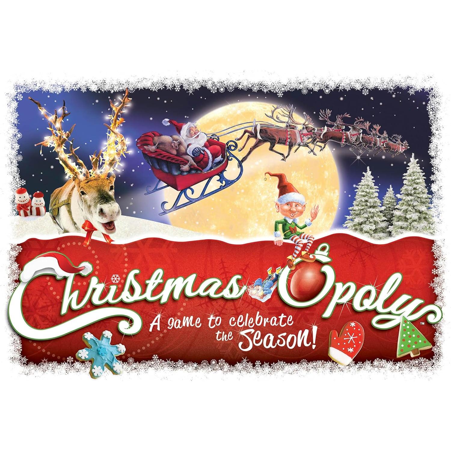 Juego de Mesa Navidad-opoly Tarde para el cielo para 2-6 Jugadores